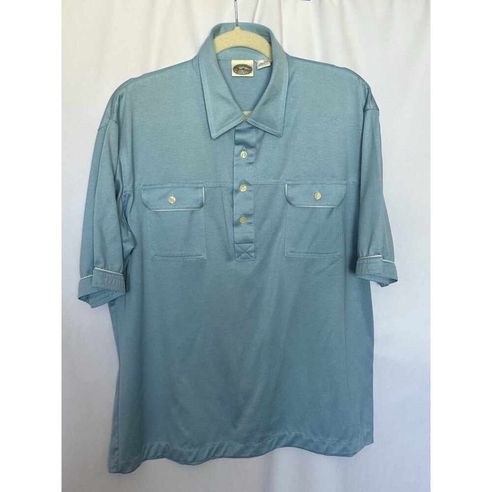 Vintage David Longman Mens Polo Shirt Size XL Short Sleeve MCM 70'S Golf